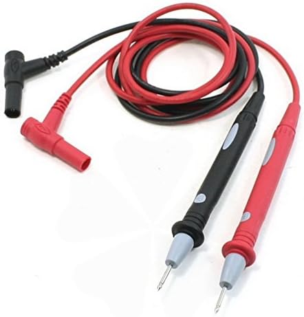 Fuxell Testers Pair 1M Length Banana Plugs Multimeters Meter Probe Test Lead Red Black