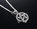 Stainless Steel Powerful Pentacle Necklaces Pentagram, Wicca Traditional Seal of Solomon Pendant, 23.5 Inch Curb Chain