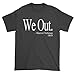Expression Tees Mens We Out Harriet Tubman (White Print) T-Shirt Large Black