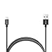 Lizone® 6ft USB Cable with Lightning Connector [Apple MFi Certified] for iPhone 6s 6s Plus 6 6 Plus 5s 5c 5, iPad Pro Mini Air iPad5, iPod and More (Nylon Braided-Black)