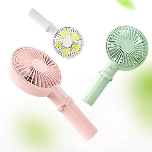 Mini Handheld Fan,XINBAOHONG Personal Portable Desktop Stroller Fan with USB Rechargeable Battery Operated Cooling Folding Electric Fan for Office Room Outdoor Household Traveling