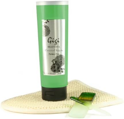Crystal File Smooth Skin Care Kit - Callus File, Travel Nail File , Shower Gel and Sistal Bath mitt (Caramel Apple)