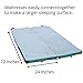 LaidBackPad Memory Foam Camping Sleeping Pad - Memory Foam Mattress for Camping, with Built-in Mattress Connector, The Most Comfortable Portable Sleeping Pad- 24 x 72 x 2⅜ Inches, 8.5 lbs