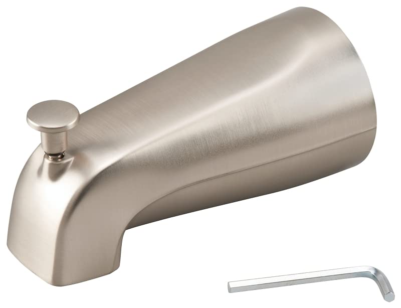 Photo 1 of MOEN Wall Mounted Spout/Slip Diverter Kit, Brushed Finish