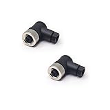 2 Pcs M12 Connector 4 Pin Wiring A Code Shiled