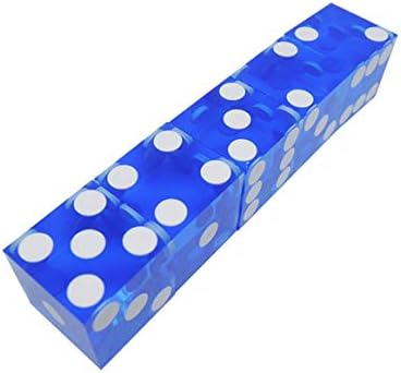 エッジとシリアル番号が付いた5個の最高級19mmカジノダイス半