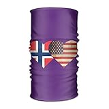 YOIGNG Norwegian Flag And American Flag Headwear