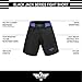 Elite Sports NEW ITEM Black Jack Series Fight Shorts,Blue,Large