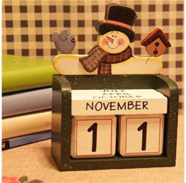 Office Stationery Creative Cartoon Wooden Calendar Stand Alone Desk Calendar for Gift Student Goods