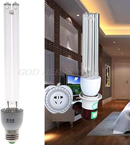 Ultraviolet Lamps - 20w E27 Ac 220v Uv Light Uvc Ultraviolet Disinfection Ozone Sterilization Lamps Germicidal Lamp - Lamps Ultraviolet Ultraviolet Lamps Generator Ozon Lamp Green Bulb Steriliz