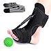 CHARMINER Plantar Fasciitis Night Splint Foot Drop Orthotic Brace, Adjustable Elastic Dorsal Splint, Effective Relief from Plantar Fasciitis Pain, Heel, Arch Foot Pain with Hard Spiky Massage Ball