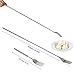 Yosoo BBQ Telescopic Extendable Dinner Fruit Dessert Long Handle Fork Stainless Steel Cutlery