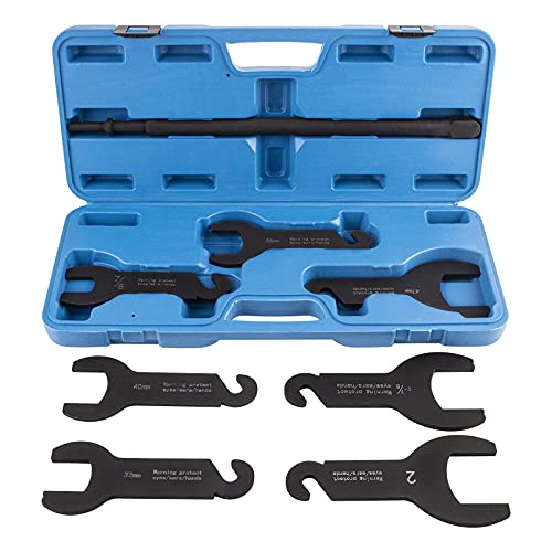 Fumrtcy Pneumatic Fan Clutch Wrench Set Removal Tool Kit 8Pcs Installs