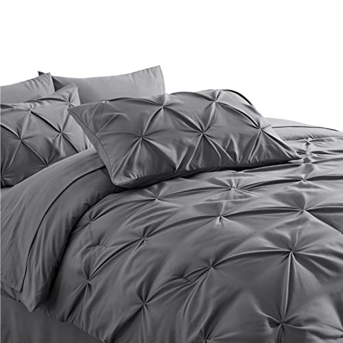 Bedsure Twin Comforter Set with Sheets 5 Pieces Twin Bedding Sets