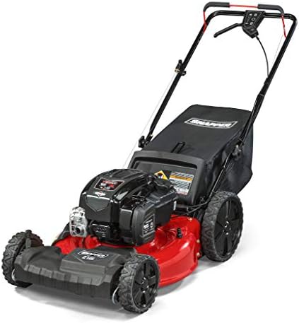 Snapper 12AVB2A2707 21" Self Propelled Gas Powered Mower with Side Discharge, Mulching, Rear Bag and Rear High Wheel, Dual-lever Height Adjustment with 6 Cutting Positions