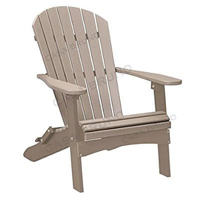 CASA BRUNO Original Oversized Alabama Adirondack Chair klappbar, aus recyceltem Polywood® HDPE Kunststoff, patina - kompromis