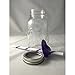 Mason Drinking Jar with Straw and Sip Lid 32oz (purple)