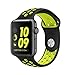 Vitech Soft Silicone Nike+ Sport Style Replacement Strap band for Apple Wrist Watch Series 1 Series 2 (42mm M/L Black/Volt)