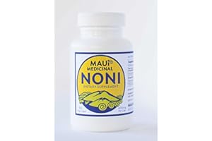Maui Medicinal Herbs Kona Noni 90 Vcaps 400mg per Capsule Organic Whole Fruit
