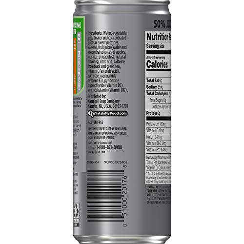 V8 +ENERGY, HEALTHY ENERGY DRINK, NATURAL ENERGY FROM TEA, ORANGE PINEAPPLE, 8 OUNCE CAN