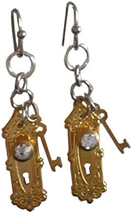 Alice in Wonderland Doorknob Dangle Earrings
