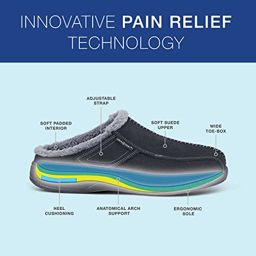 Orthofeet Innovative Orthopedic Slippers for Men Ideal for Plantar