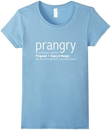 Womens Prangry Pregnancy Shirt - New Mom Gift - FB Medium Baby Blue