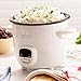 Dash Mini Rice Cooker Steamer with Removable Nonstick Pot, Keep Warm Function & Recipe Guide, 2 cups, for Soups, Stews, Grains & Oatmeal - White