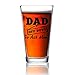 Dad Off Duty Funny Beer Glass - Dad Beer Glass - 16 oz quality glass - Beer Glass for the Best Dad Ever - New Dad Beer Glass - Affordable Fathers Day Beer Gifts for Dads or Stepdad