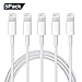 iPhone Charger, Lightning Cable 5Pack 3FT iPhone Charger Cables, USB to Lightning Wire Data Sync Charging Cord Compatible iPhone X/8 Plus/7 Plus/6s/6 Plus/6s Plus/5/5s/5c/iPad/iPod, White