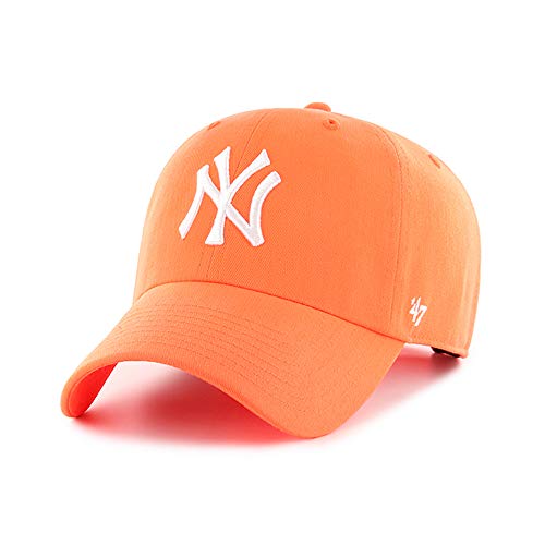 47 Marke MLB New York Yankees Branson Cap B-BRANS17CTP, Unisex, Neon-Orange, Einheitsgre