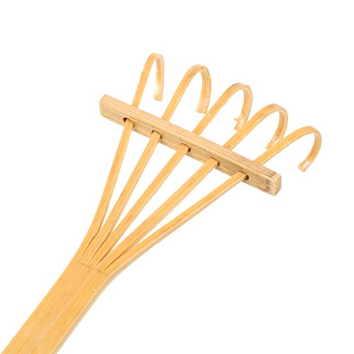 Blesiya Zen Garden Sand Tray Stone Wooden Rake Sands Home Room Fengshui Ornament #2 - Natural Bamboo Rake