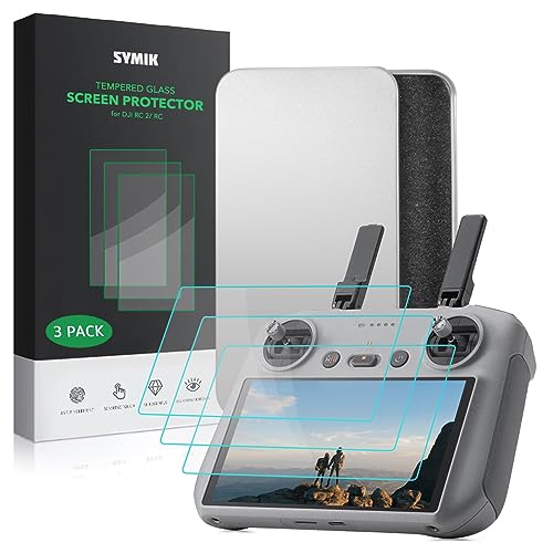 SYMIK 3PCS Tempered Glass Screen Protectors for DJI