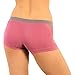 Alyce Athletics Women's Seamless Boyshort Sport Panty with Cut Out Design, Pack of 6