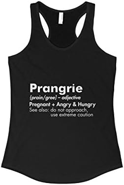 Doryti Womens Prangry Prangrie Pregnant New Mom Birthday Gift Funny Women's Tank - top tee