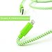 iPhone 6S Charger, 3 Pack Lightning Cable, 6 Ft F-color™ Braided Apple Certified Lightning iPhone Charger for iPhone 6S 6 Plus 5S 5S 5 iPad Air 3 Mini 4 iPad Pro iPod Touch 5 Orange Green Blue