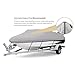 Seamander 600D Marine Grade Polyester V-Hull Tri-Hull Boat Cover (Gray, Fits 17'-19'L X 96