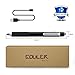 Gouler High-Precision Stylus Pen with 2 in 1 Copper & Mesh Fine Tip Rechargeable Capacitive Digital Pen for iPad, iPhone, Android and Most of Touch Screen Devices