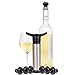 Aksesroyal Wine Pump with Valve Wine Stoppers (Silver 6 Stoppers)