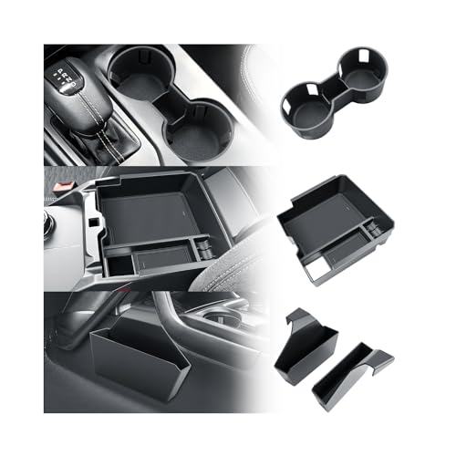 BIBIBO 4Pack for 2025 2026 Ford Ranger Center Console Organizer 2024 2025 2026 Ford Ranger (XL/XLT/Lariat/Raptor) Console Hanging Organizer Tray+Cup Holder+Central Armrest Storage Box at Amazon