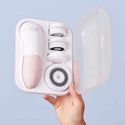 Vanity Glowspin 2.0 Facial Cleansing Brush With 4 Interchangeable Brush Heads for Body