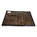 Stylish Wide Slat Bamboo Placemat - Dark Brown - Black Border by Sustainable Simplicity, 4pc Set