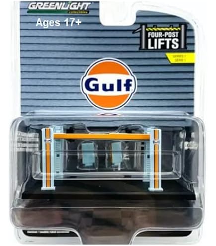 Amazon.com: ModelToyCars Union 76 Four-Post Lift, Orange and Blue