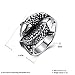 FENDINA Men's Cool Stainless Steel Cross Japanese Style Koi Carp Man Boy Punk Biker Ring Bands (10)