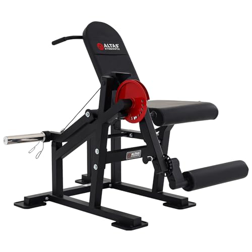 Altas Strength 169 Adjustable Utility Bench with Leg developer, Extension, Preacher Curl, Light Commercial Equipment for Home Gym Workout Station Easy Assembly Smith Machine Attachment