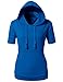 H2H Womens Comfy Regular Fit Short Sleeve Sweatshirt Hoodie Tops in 16 Colors