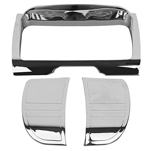 Chrome Tri Line Stereo Trim Cover For Harley Touring Electra Street Tri Glide Road King 2014-2018 (5-7 Days Ships from the CA, US)