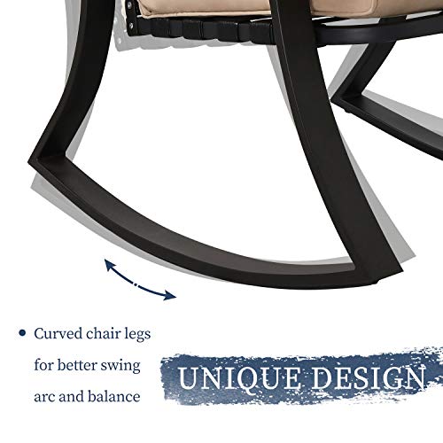 Oakmont Outdoor Furniture 3 Piece Conversation Bistro Set Rocking