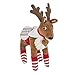 Elf Pets: A Reindeer Tradition with Cuddly Reindeer and Polar Pattern Reversible Saddle Blanket and Socks