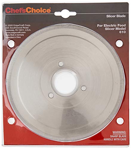 Chef'sChoice S610001 Non-Serrated Blade for Models 609, 609A, 610, 610A, 615, 615A Food Slicers